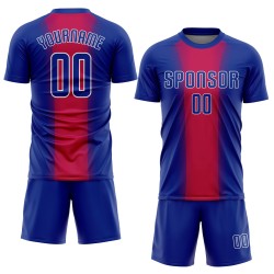 Camiseta de fútbol blanca real roja, uniforme personalizado por sublimación