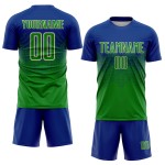 Camiseta Keely Sublimación Uniforme Fútbol Verde-Crema Personalizada Real Camiseta Keely Sublimación Uniforme Fútbol Verde-Crema Personalizada Real
